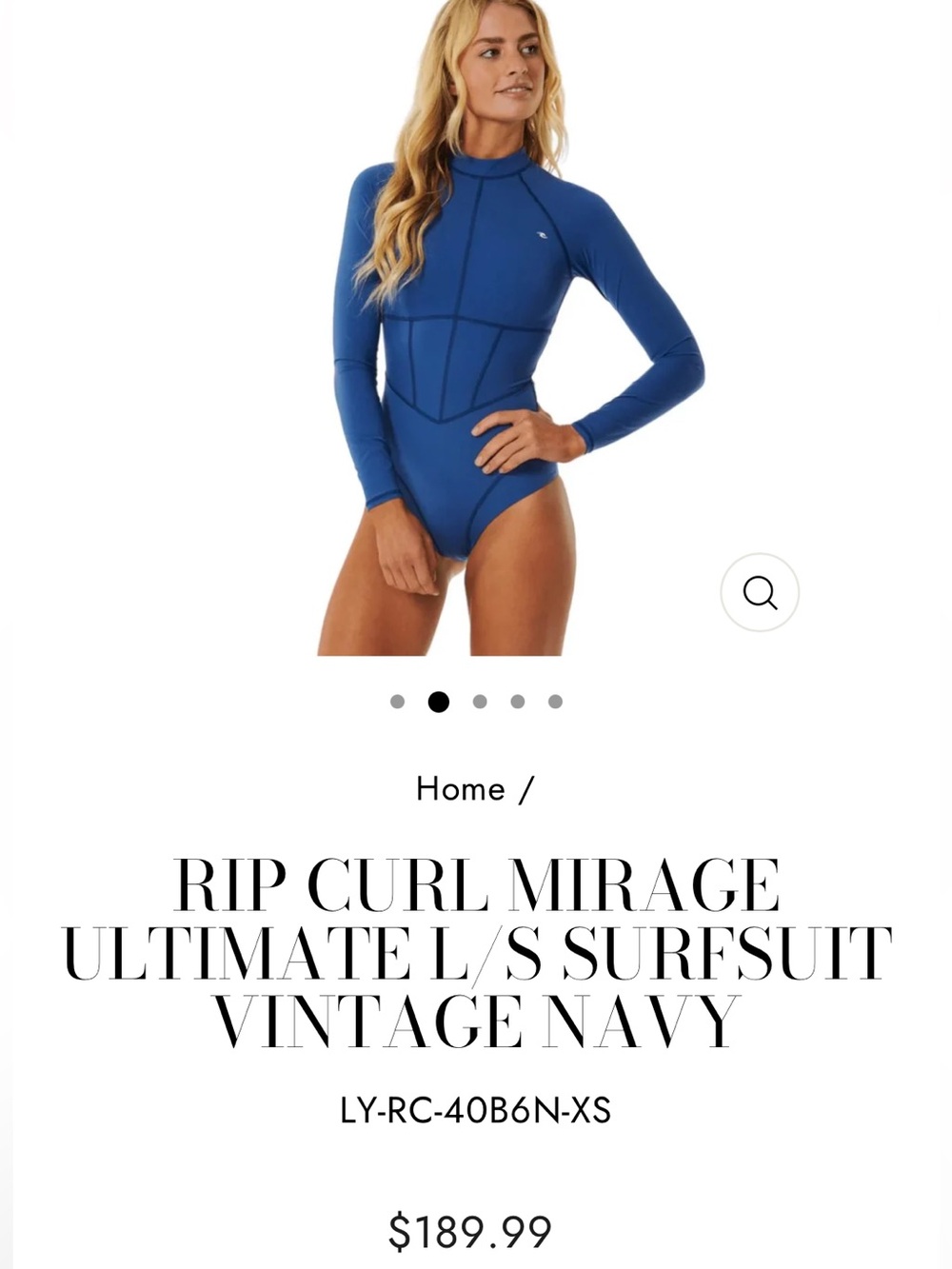 Mirage by Rip Curl Ultimate Long Sleeve UPF Surf Suit